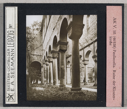 Vorschaubild Paulinzella: Ruine der Klosterkirche (Seestern-Nr. 46538, Reihe AK V: Die drei ersten Jahrhunderte deutscher Baukunst (950-1250)) 